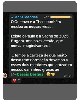 Print de resultado de médico mentorado pela MedConectt