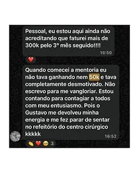 Print de resultado de médico mentorado pela MedConectt