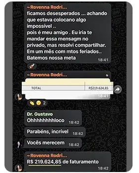 Print de resultado de médico mentorado pela MedConectt