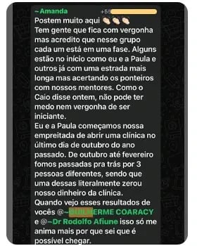 Print de resultado de médico mentorado pela MedConectt