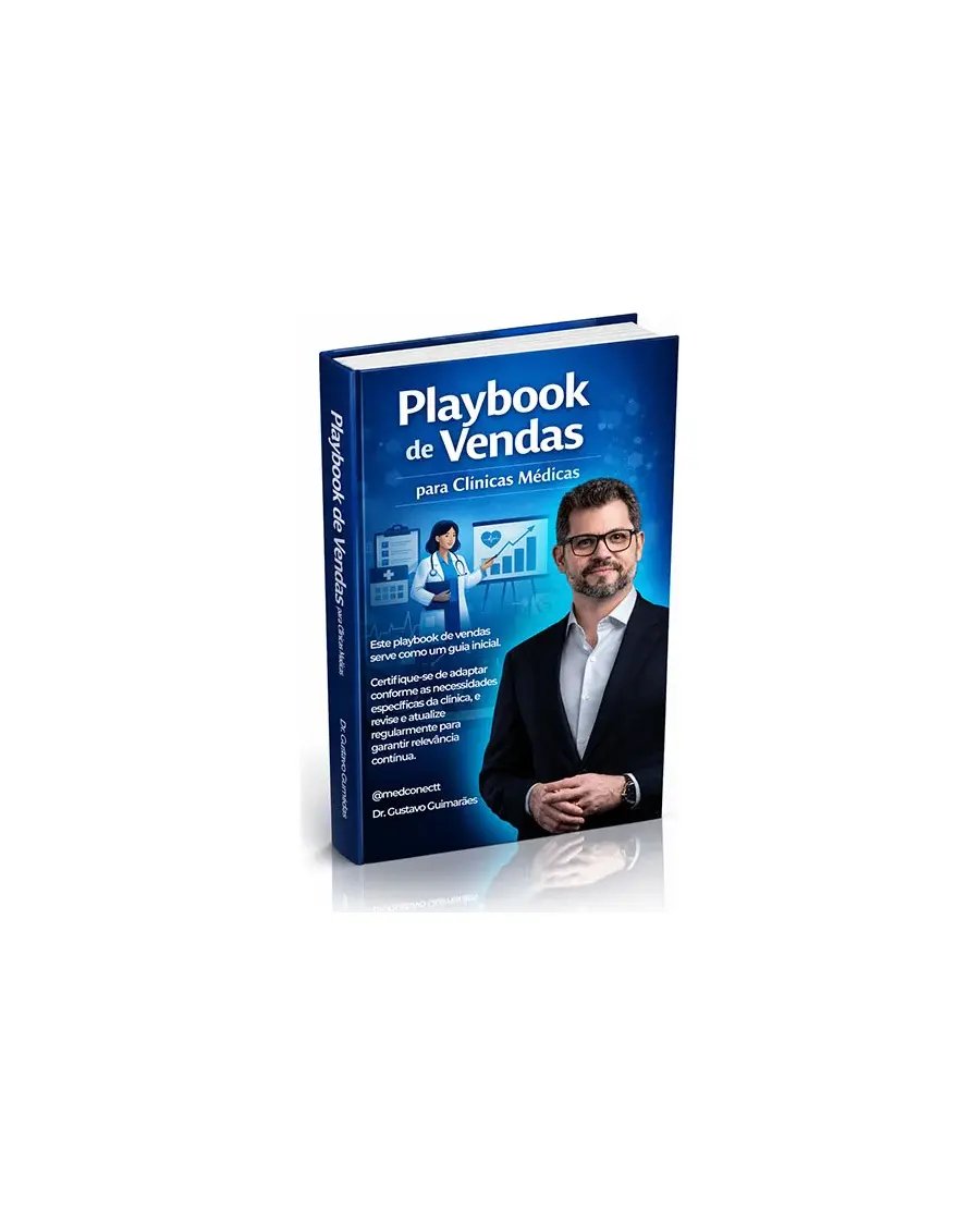 Capa do material Playbook de Vendas para Clínicas Médicas