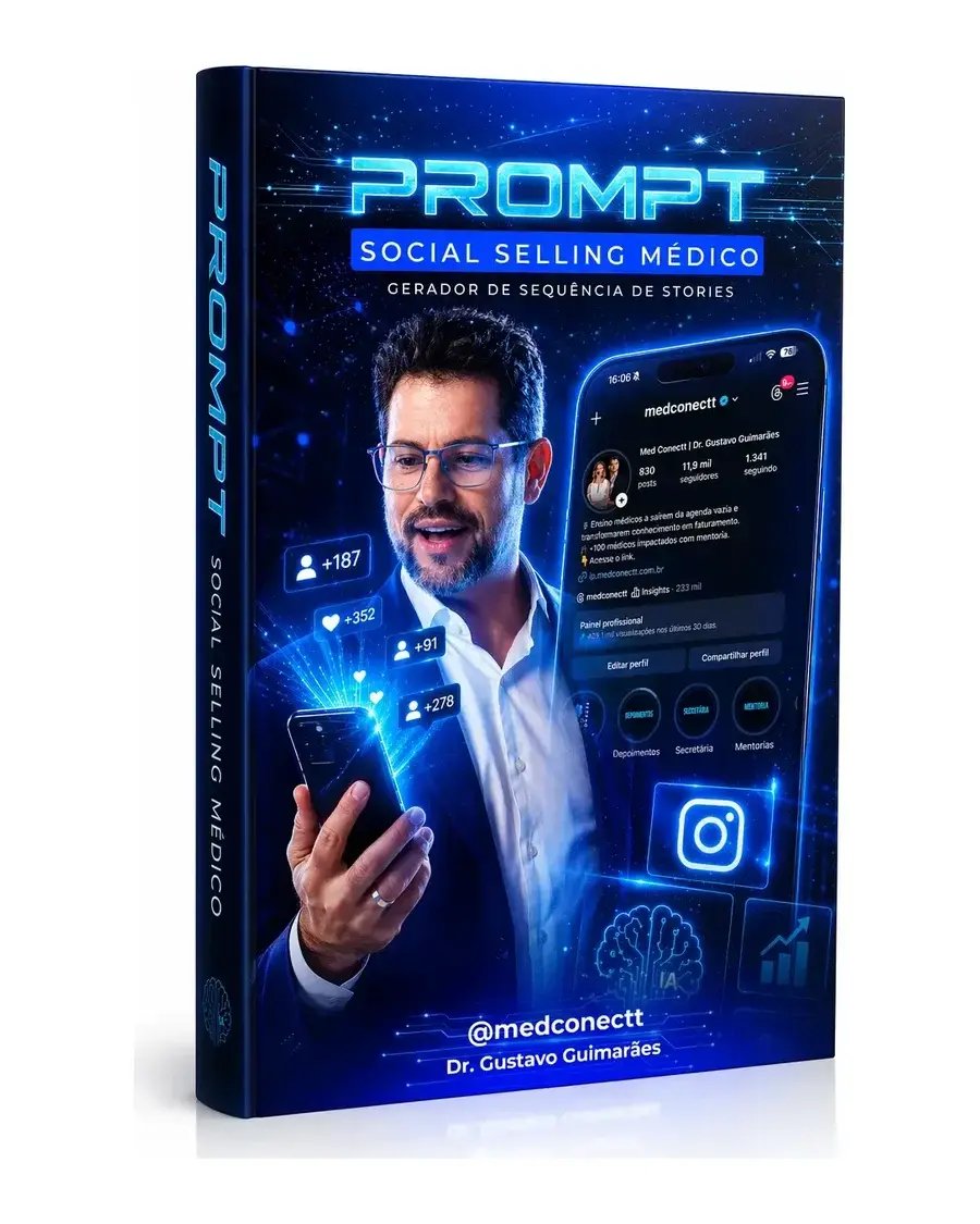 Capa do material Prompt Social Selling Médico