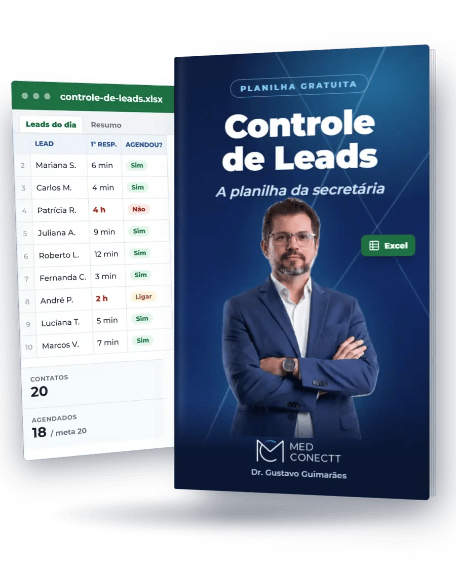 Capa do material Planilha de controle de leads